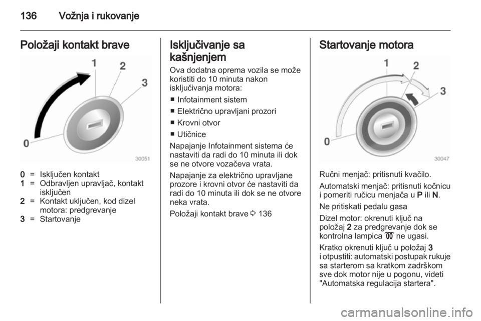 OPEL INSIGNIA 2011  Uputstvo za upotrebu (in Serbian) 