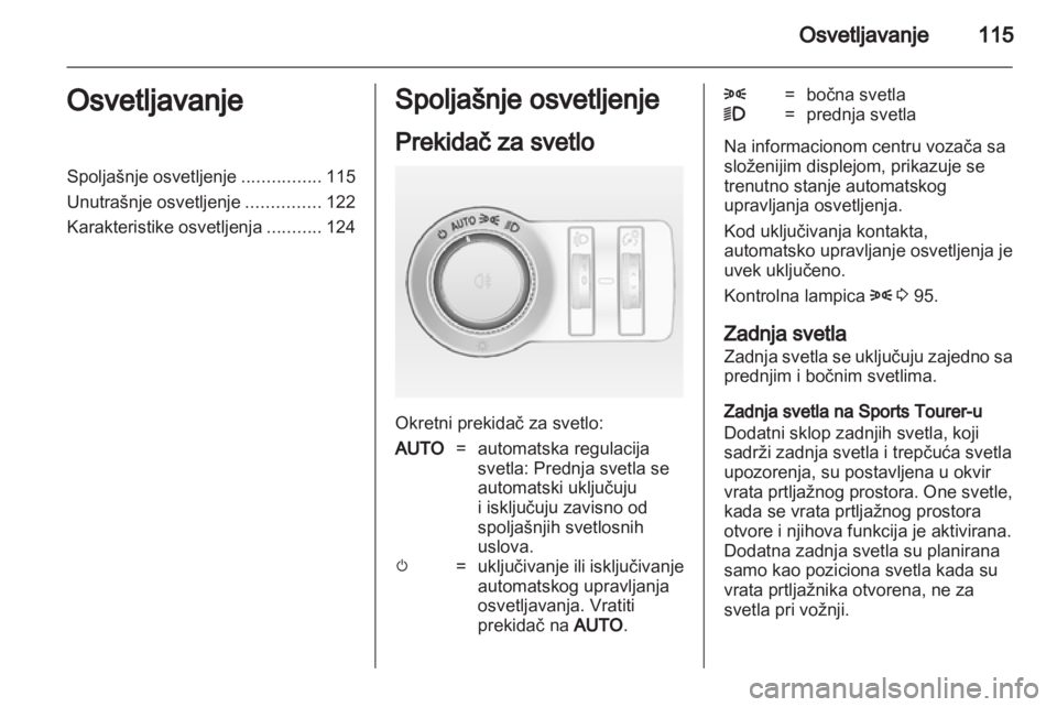 OPEL INSIGNIA 2012  Uputstvo za upotrebu (in Serbian) 