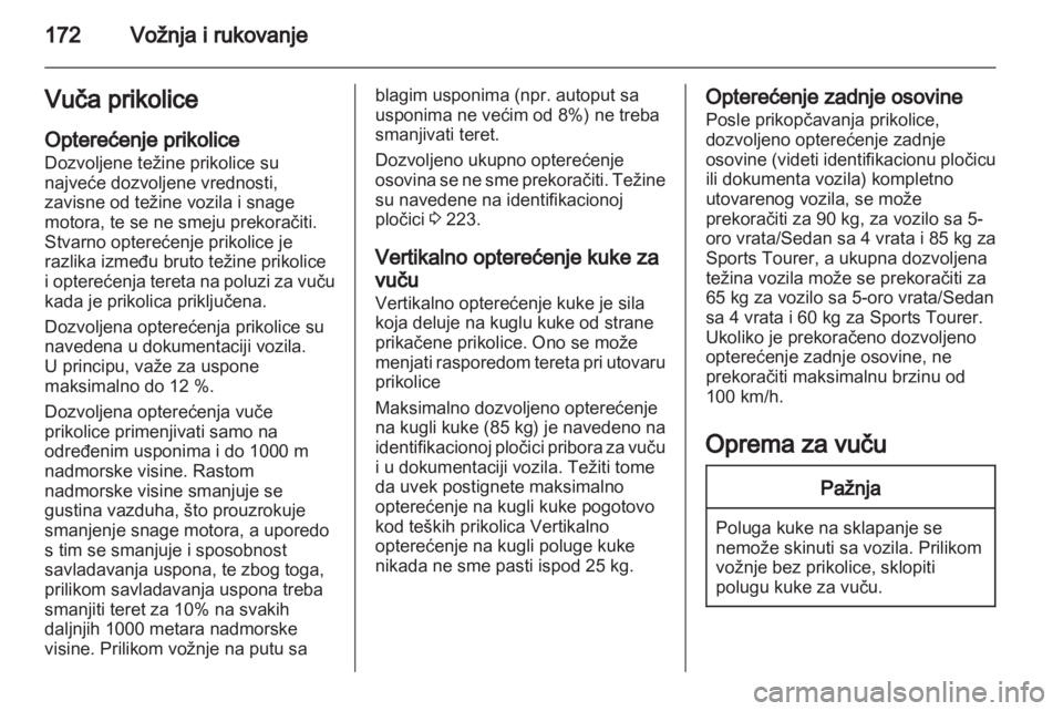 OPEL INSIGNIA 2012  Uputstvo za upotrebu (in Serbian) 
