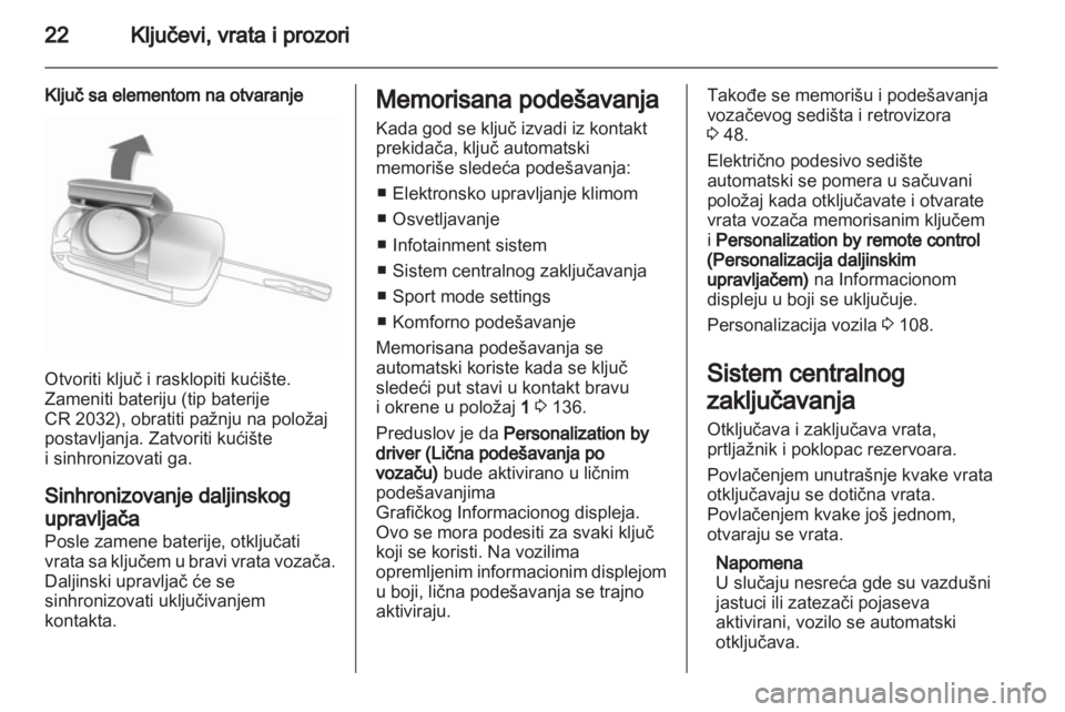 OPEL INSIGNIA 2012  Uputstvo za upotrebu (in Serbian) 