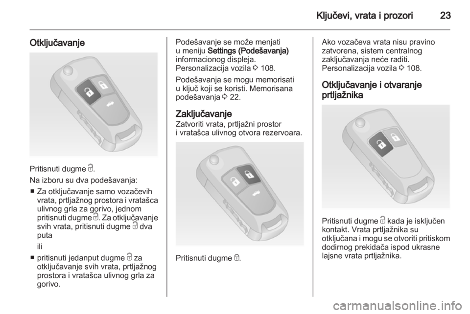 OPEL INSIGNIA 2012  Uputstvo za upotrebu (in Serbian) 