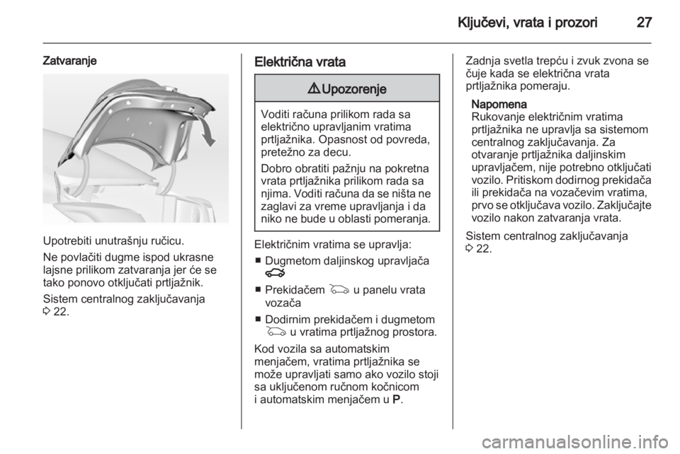 OPEL INSIGNIA 2012  Uputstvo za upotrebu (in Serbian) 