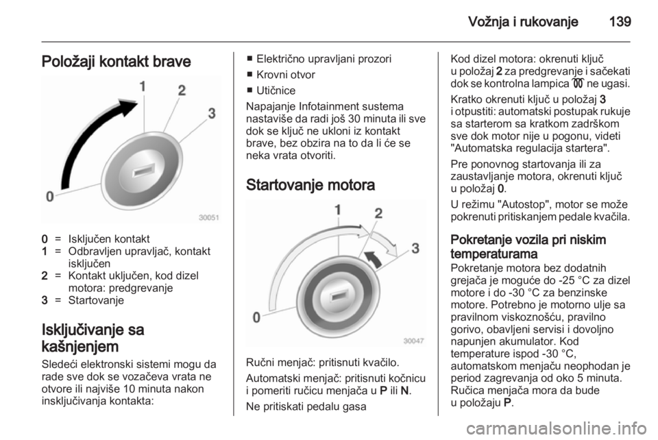 OPEL INSIGNIA 2012.5  Uputstvo za upotrebu (in Serbian) 