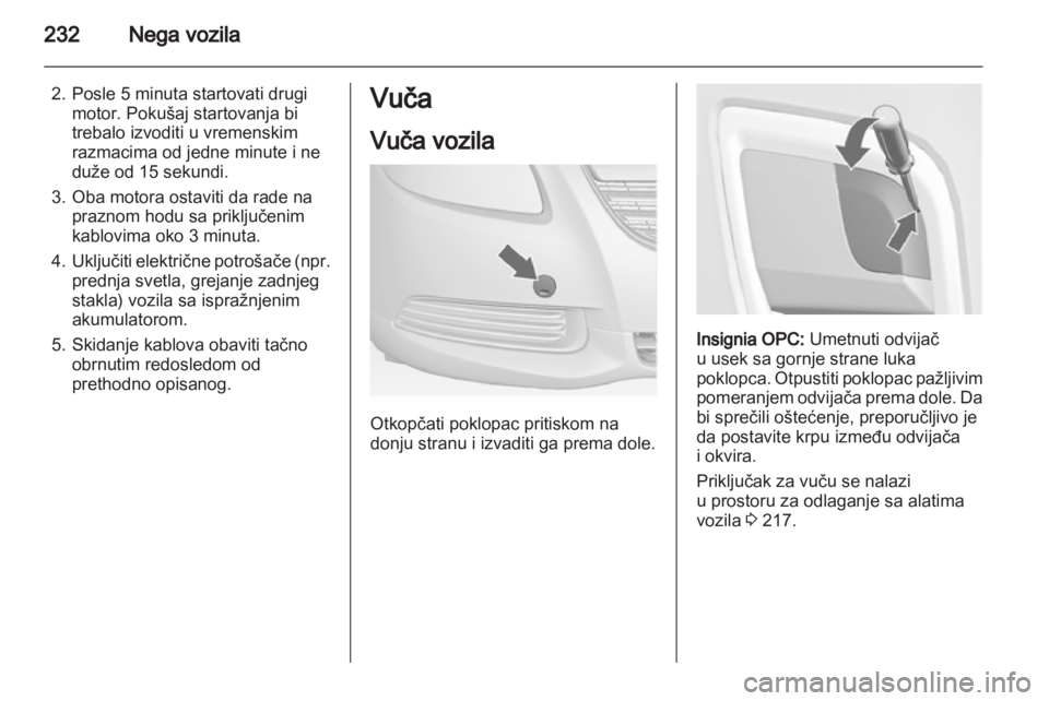 OPEL INSIGNIA 2012.5  Uputstvo za upotrebu (in Serbian) 