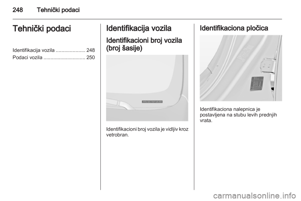 OPEL INSIGNIA 2013  Uputstvo za upotrebu (in Serbian) 