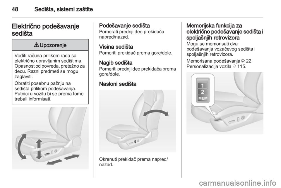 OPEL INSIGNIA 2013  Uputstvo za upotrebu (in Serbian) 