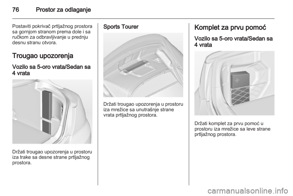 OPEL INSIGNIA 2013  Uputstvo za upotrebu (in Serbian) 