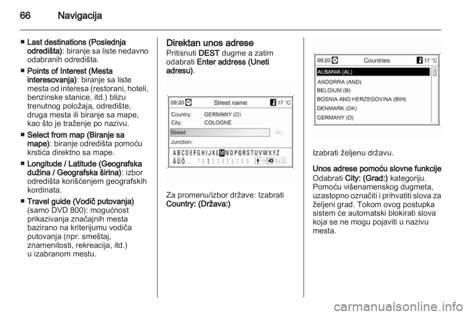 OPEL MERIVA 2011  Uputstvo za rukovanje Infotainment sistemom (in Serbian) 
