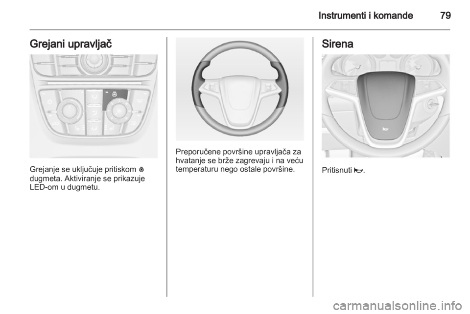 OPEL MERIVA 2011  Uputstvo za upotrebu (in Serbian) 