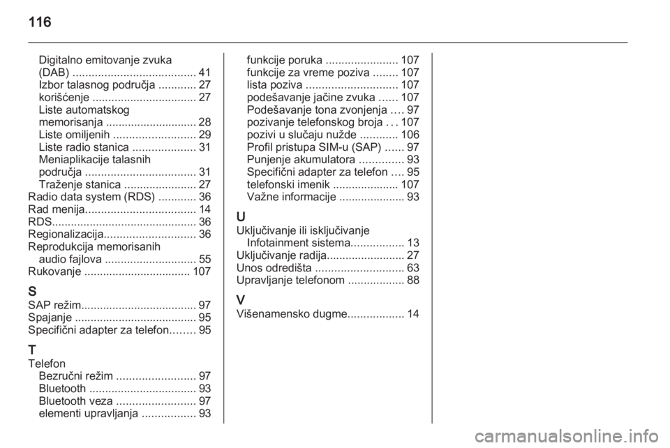 OPEL MERIVA 2011.5  Uputstvo za rukovanje Infotainment sistemom (in Serbian) 