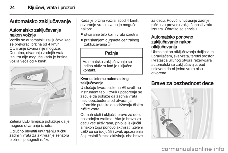 OPEL MERIVA 2011.5  Uputstvo za upotrebu (in Serbian) 