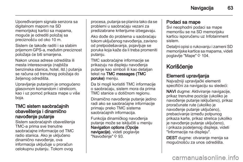 OPEL MERIVA 2012  Uputstvo za rukovanje Infotainment sistemom (in Serbian) 