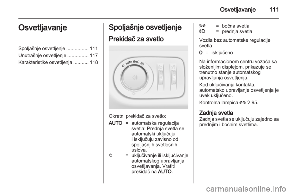 OPEL MERIVA 2012  Uputstvo za upotrebu (in Serbian) 
