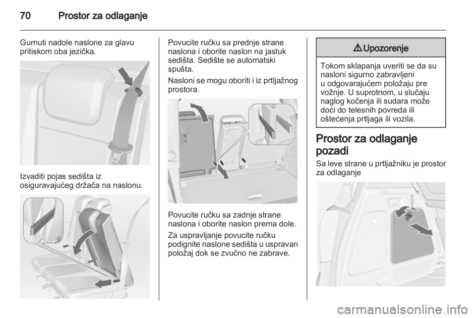OPEL MERIVA 2012.5  Uputstvo za upotrebu (in Serbian) 