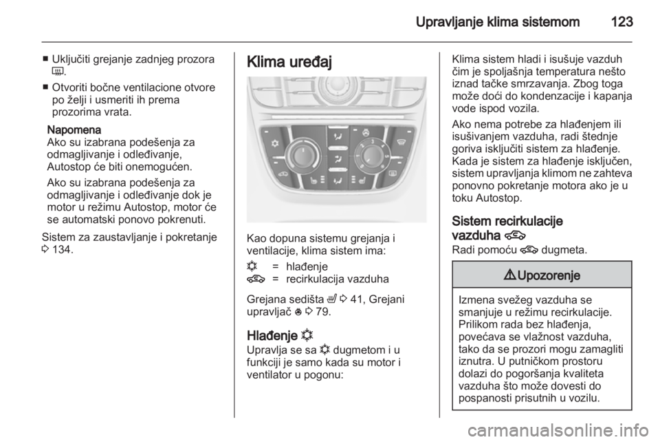 OPEL MERIVA 2013  Uputstvo za upotrebu (in Serbian) 