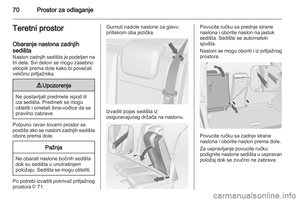 OPEL MERIVA 2013  Uputstvo za upotrebu (in Serbian) 