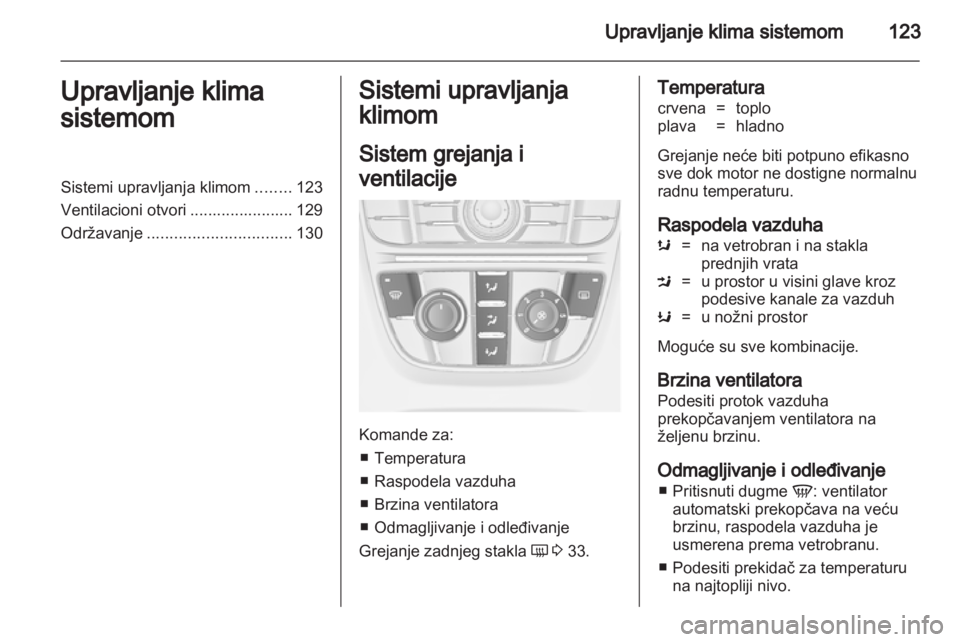 OPEL MERIVA 2013.5  Uputstvo za upotrebu (in Serbian) 