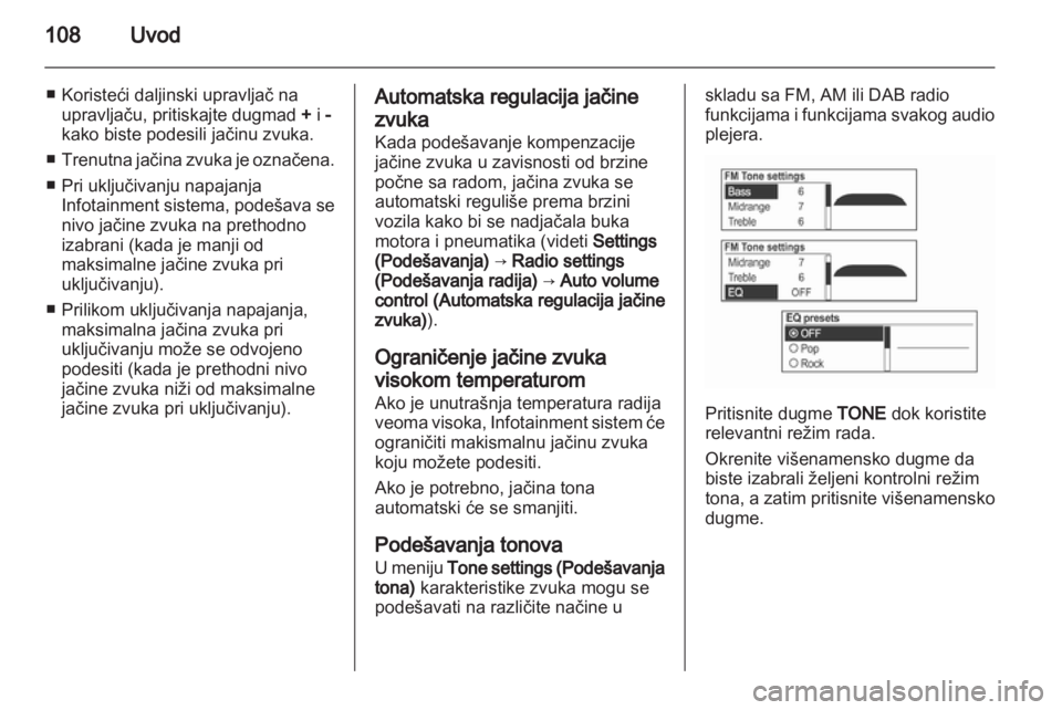 OPEL MOKKA 2013  Uputstvo za rukovanje Infotainment sistemom (in Serbian) 