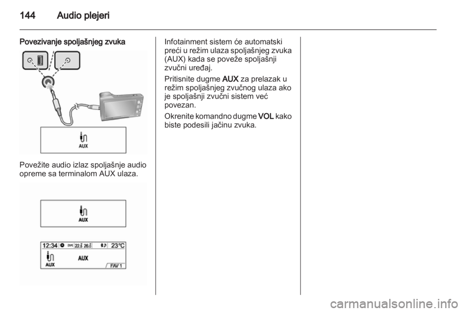 OPEL MOKKA 2013  Uputstvo za rukovanje Infotainment sistemom (in Serbian) 
