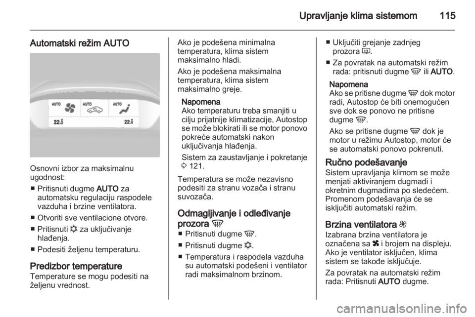 OPEL MOKKA 2013  Uputstvo za upotrebu (in Serbian) 