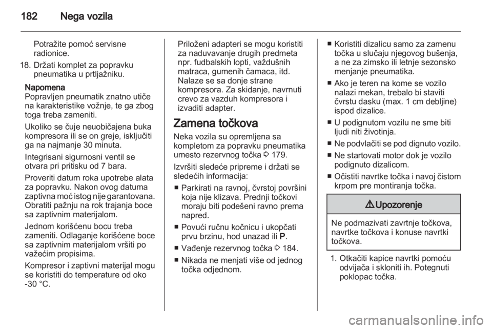 OPEL MOKKA 2013  Uputstvo za upotrebu (in Serbian) 