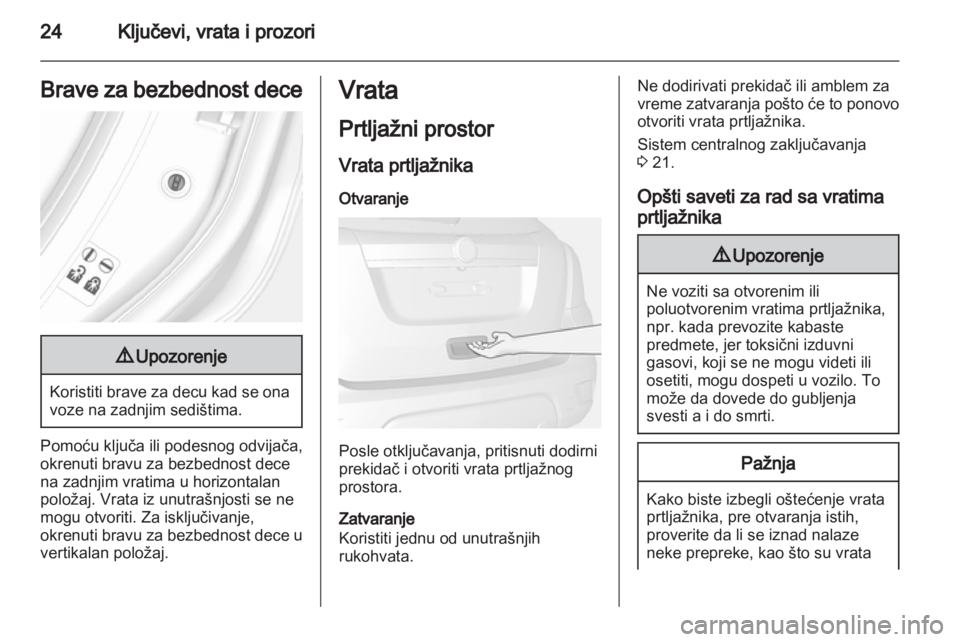 OPEL MOKKA 2013  Uputstvo za upotrebu (in Serbian) 