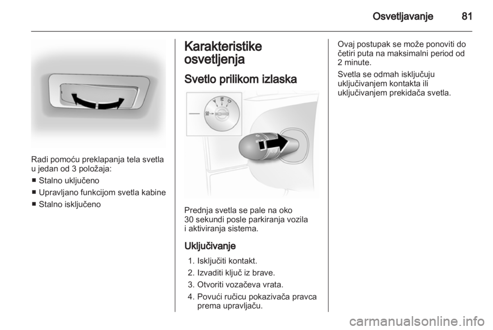 OPEL VIVARO 2011  Uputstvo za upotrebu (in Serbian) 