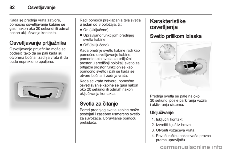 OPEL VIVARO 2012  Uputstvo za upotrebu (in Serbian) 