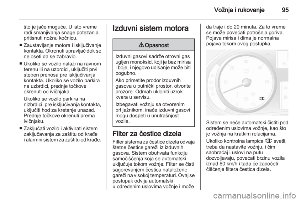 OPEL VIVARO 2012  Uputstvo za upotrebu (in Serbian) 