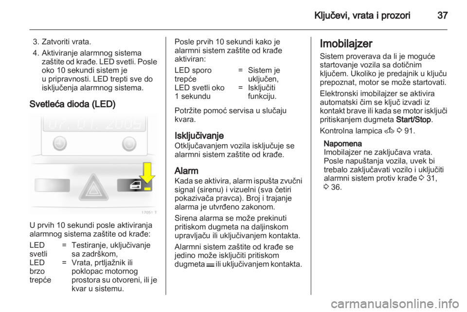 OPEL ZAFIRA 2012  Uputstvo za upotrebu (in Serbian) 