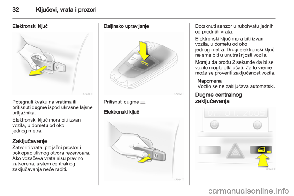 OPEL ZAFIRA 2013  Uputstvo za upotrebu (in Serbian) 