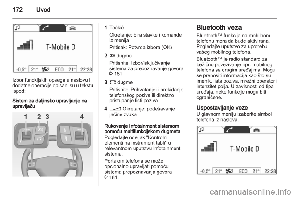 OPEL ZAFIRA B 2014  Uputstvo za rukovanje Infotainment sistemom (in Serbian) 