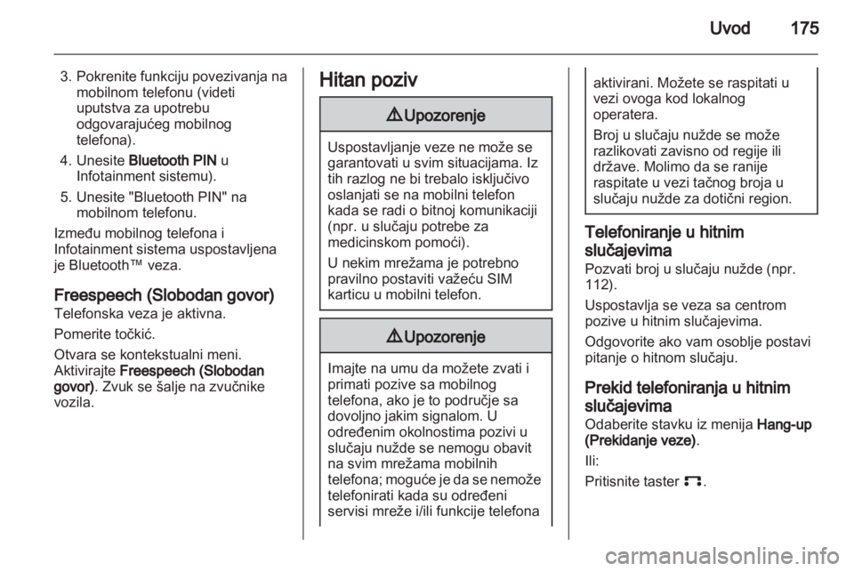 OPEL ZAFIRA B 2014  Uputstvo za rukovanje Infotainment sistemom (in Serbian) 