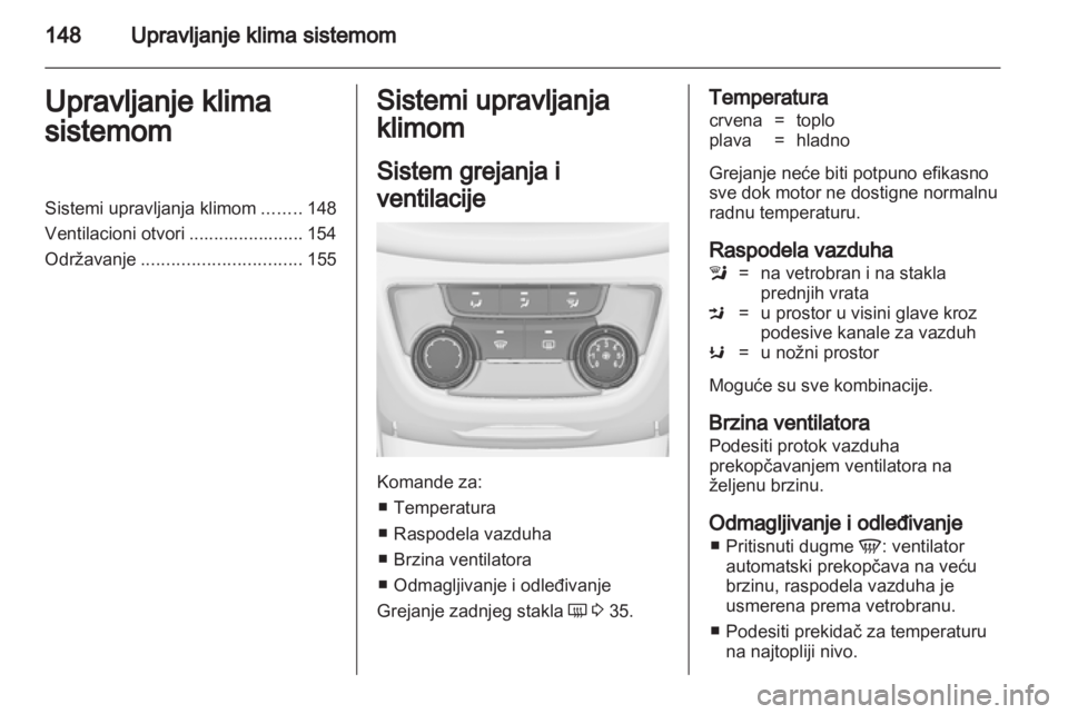 OPEL ZAFIRA TOURER 2012.5  Uputstvo za upotrebu (in Serbian) 
