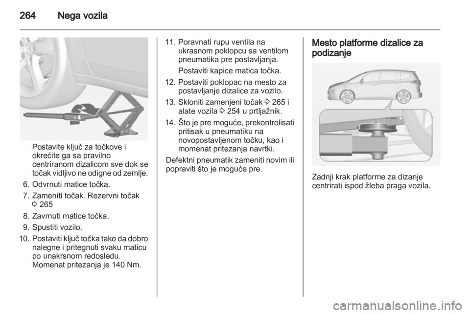 OPEL ZAFIRA TOURER 2013.5  Uputstvo za upotrebu (in Serbian) 