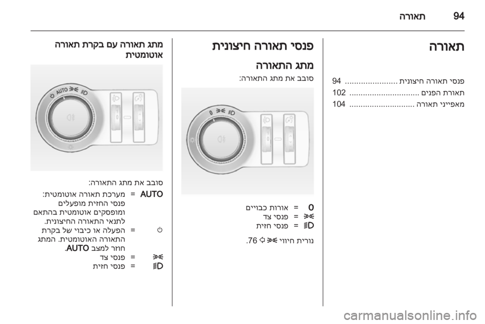 OPEL ASTRA J GTC 2012  ספר הנהג 