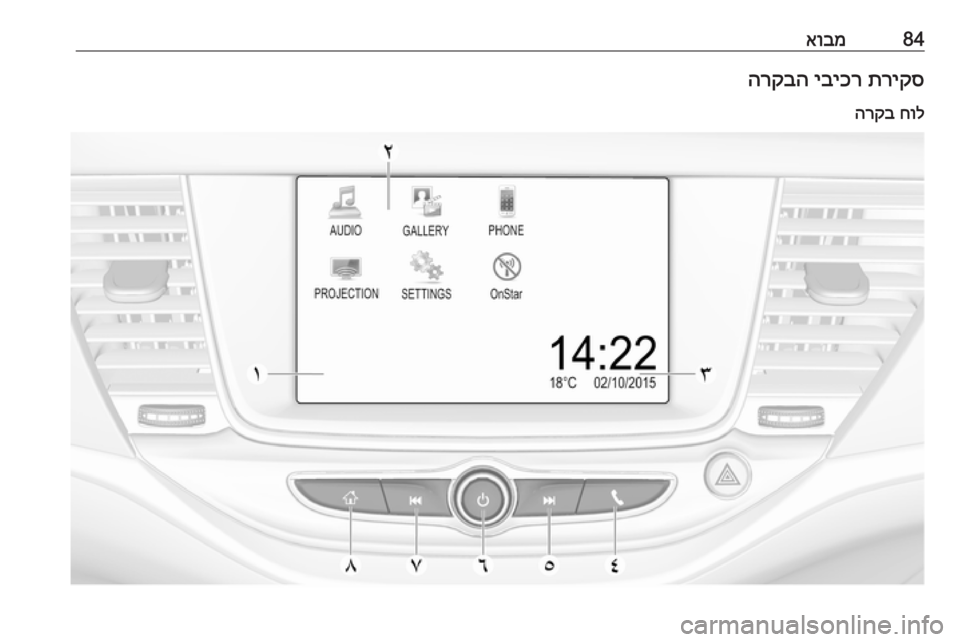 OPEL ASTRA K 2016  מערכת מידע ובידור 84אובמתריקס
 
יביכר
 
הרקבה
חול
 
הרקב 