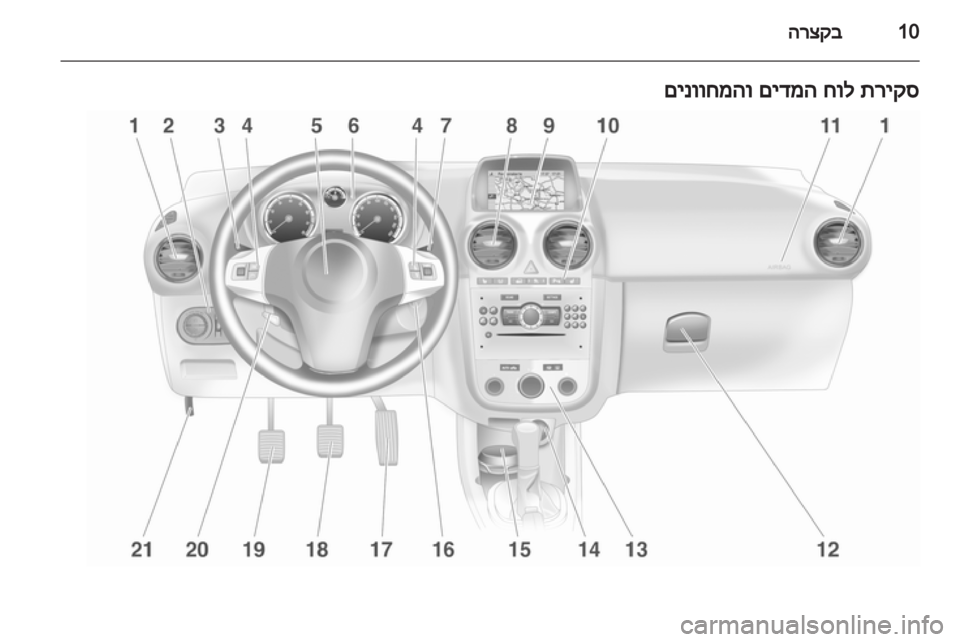 OPEL CORSA 2013  ספר הנהג 