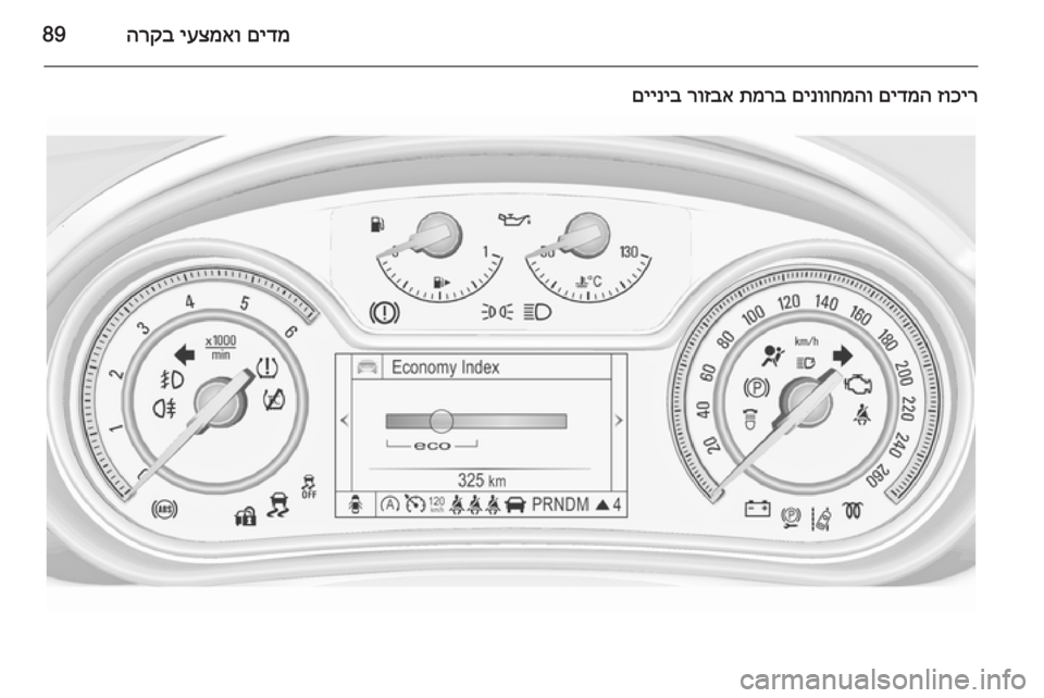 OPEL INSIGNIA 2014  ספר הנהג םידמ
 
יעצמאו
 
הרקב89
זוכיר
 
םידמה
 
םינווחמהו
 
תמרב
 
רוזבא
 
םייניב 