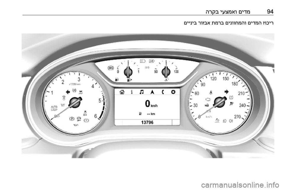 OPEL INSIGNIA BREAK 2019.5  ספר הנהג 94םידמ
 
יעצמאו
 
הרקבזוכיר
 
םידמה
 
םינווחמהו
 
תמרב
 
רוזבא
 
םייניב 