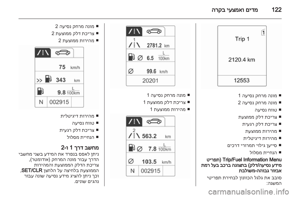 OPEL ZAFIRA TOURER 2013.5  ספר הנהג 