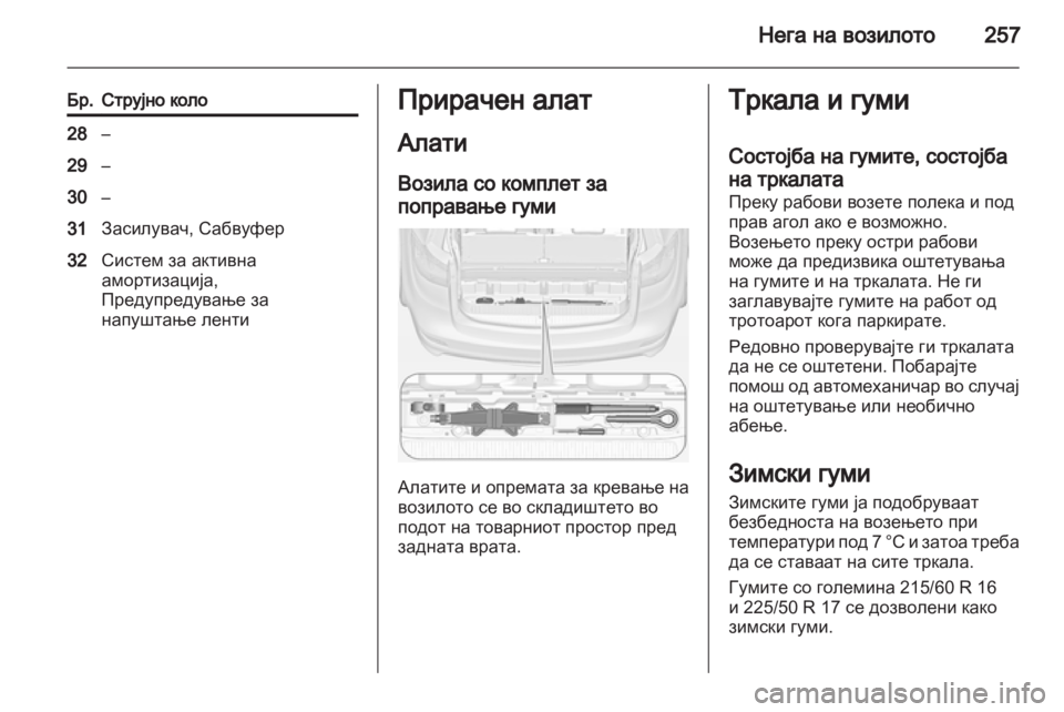OPEL ZAFIRA TOURER 2012  Сопственички прирачник 