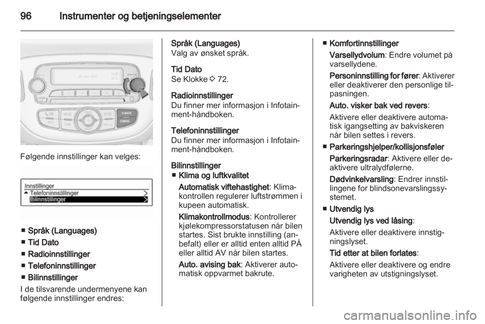 OPEL ADAM 2013.5  Instruksjonsbok 