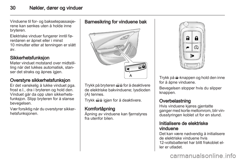 OPEL AMPERA 2012  Instruksjonsbok 