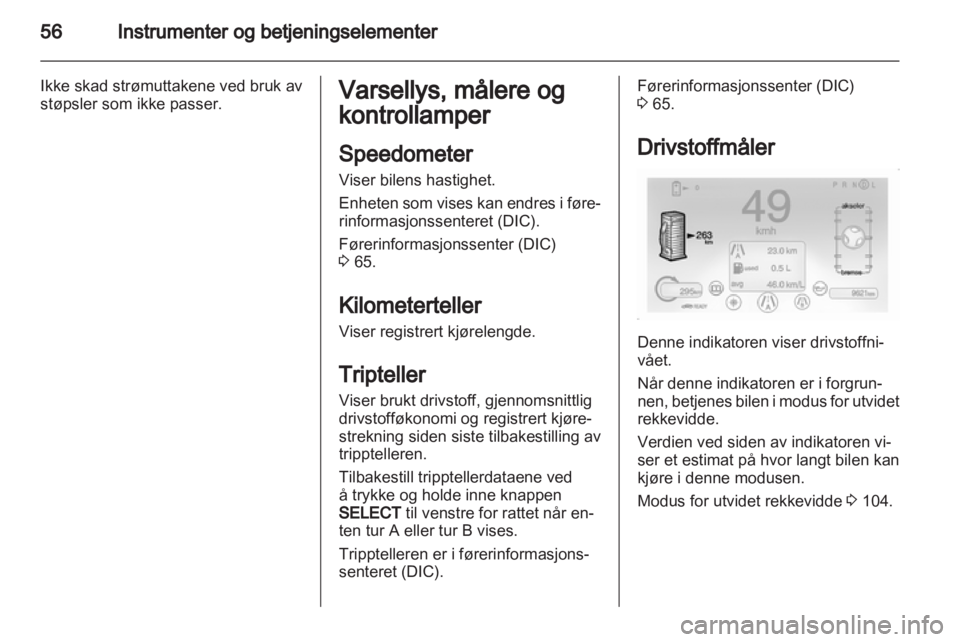 OPEL AMPERA 2012  Instruksjonsbok 