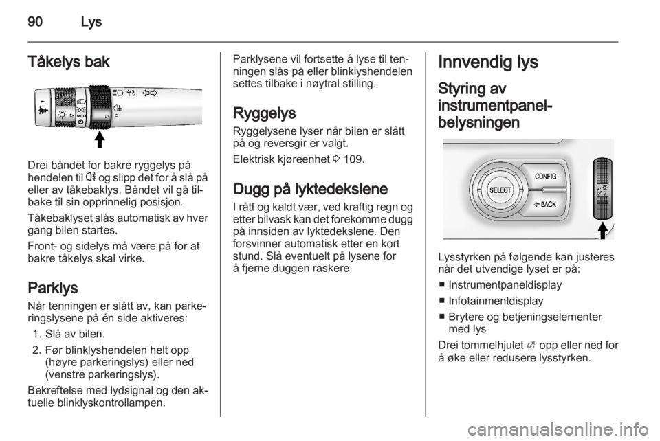 OPEL AMPERA 2012  Instruksjonsbok 