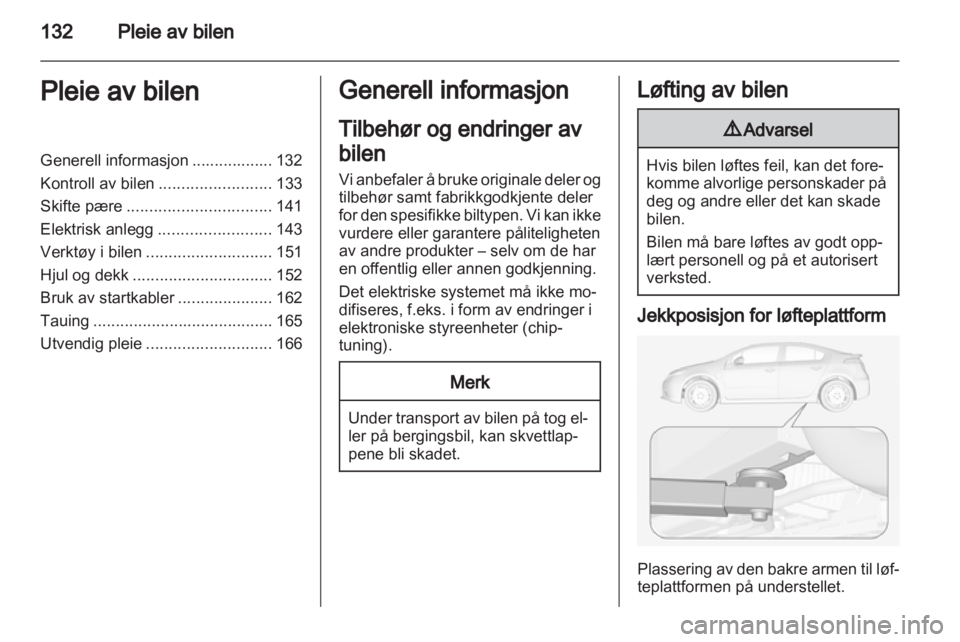 OPEL AMPERA 2012.5  Instruksjonsbok 