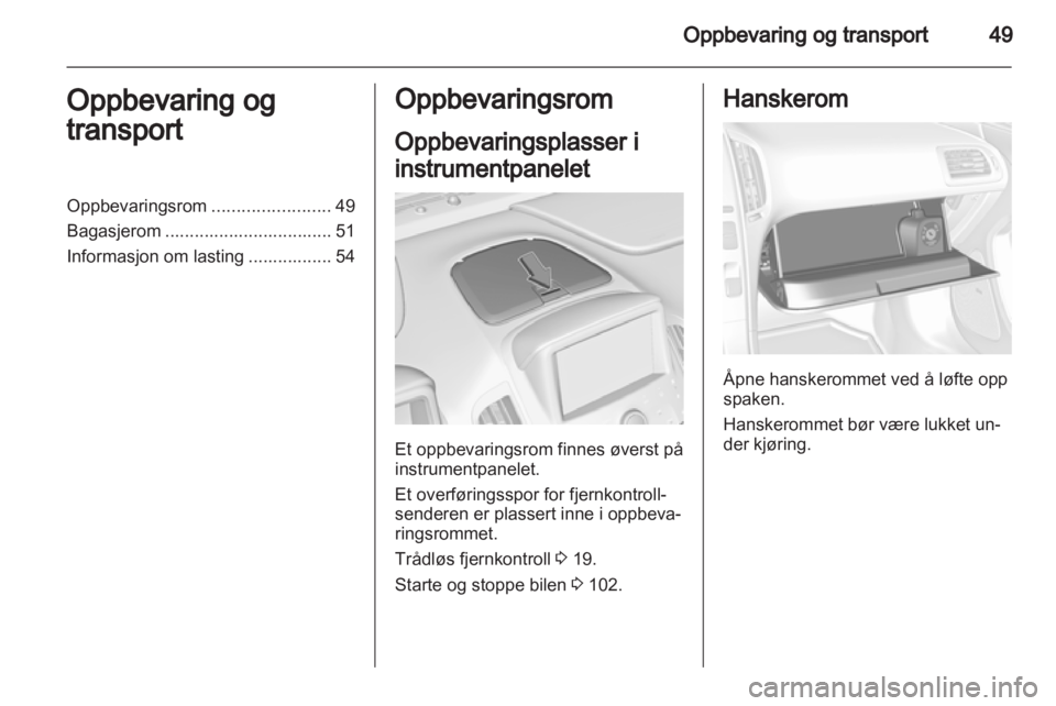 OPEL AMPERA 2012.5  Instruksjonsbok 