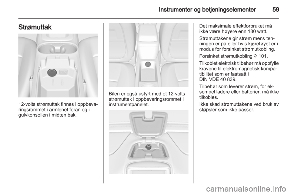 OPEL AMPERA 2012.5  Instruksjonsbok 