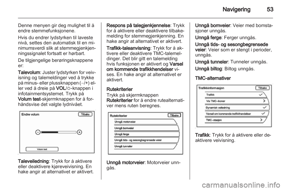 OPEL AMPERA 2013  Brukerhåndbok for infotainmentsystem 